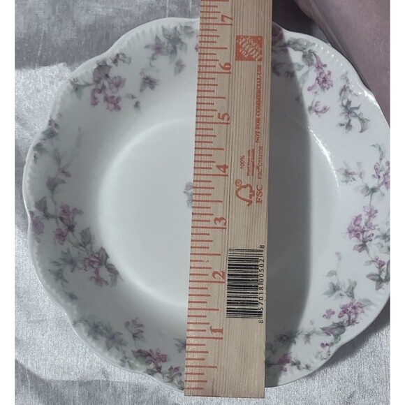 Antique Haviland Limoges NOVA ROSE Princess Sauce Bowl 7’ pink Blue Fleur - Picture 9 of 16